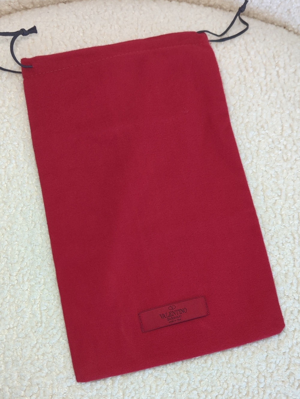 Valentino Garavani Red Drawstring Dust Pouch